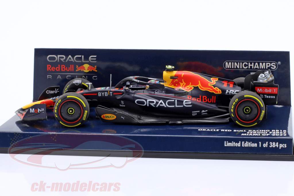 Sergio Perez Red Bull Racing RB18 #11 4-й Miami GP формула 1 2022 1:43 Minichamps