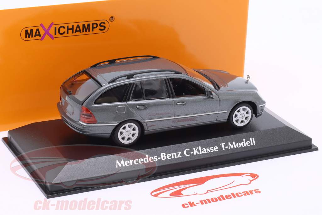 Mercedes-Benz С класс Т модель (S203) 2001 Серый металлический 1:43 Minichamps