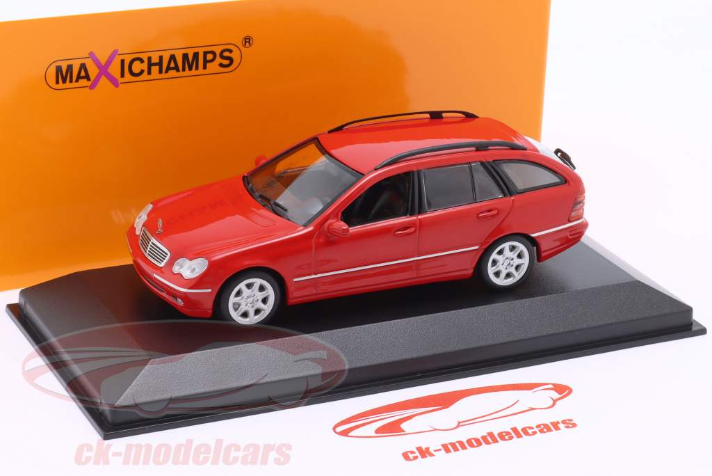 Mercedes-Benz Classe C Modèle T (S203) 2001 rouge 1:43 Minichamps