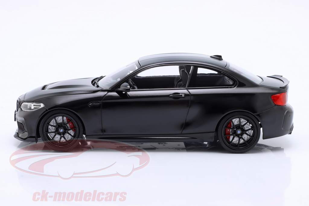 BMW M2 CS (F87) 2020 черный металлический / черный автомобильные диски 1:18 Minichamps