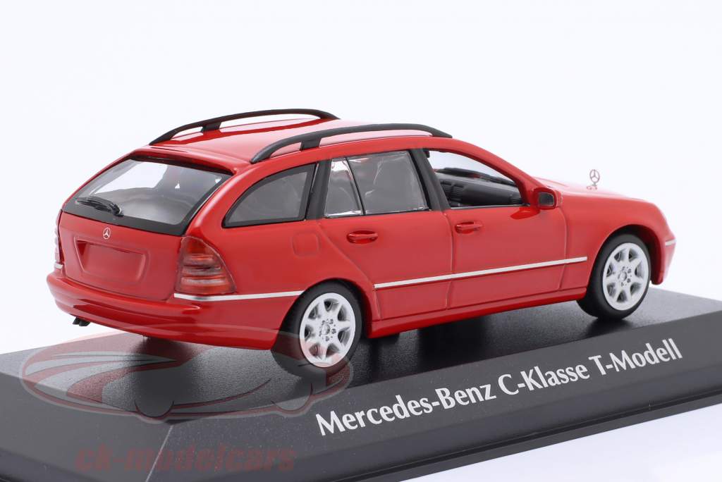 Mercedes-Benz classe C modello T (S203) 2001 rosso 1:43 Minichamps