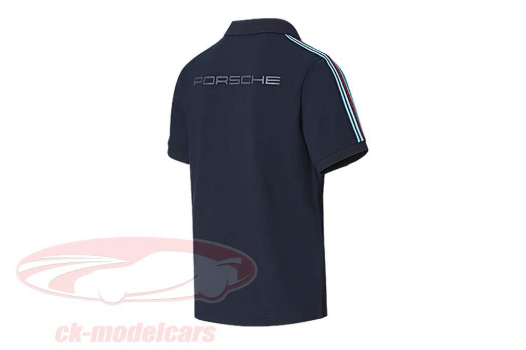 Porsche de los hombres camisa polo Martini Racing recopilación azul oscuro