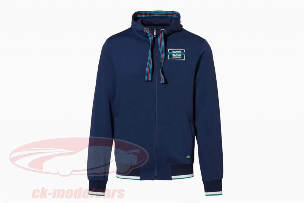 Porsche Men's sweat jacket Martini Racing collection dark blue