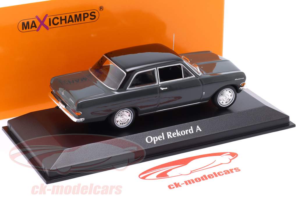 Opel Rekord A Год постройки 1962 темно-серый / черный 1:43 Minichamps