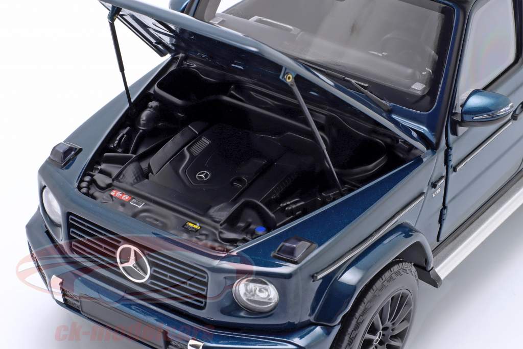 Mercedes-Benz Classe G (W463) Année de construction 2020 bleu métallique 1:18 Minichamps