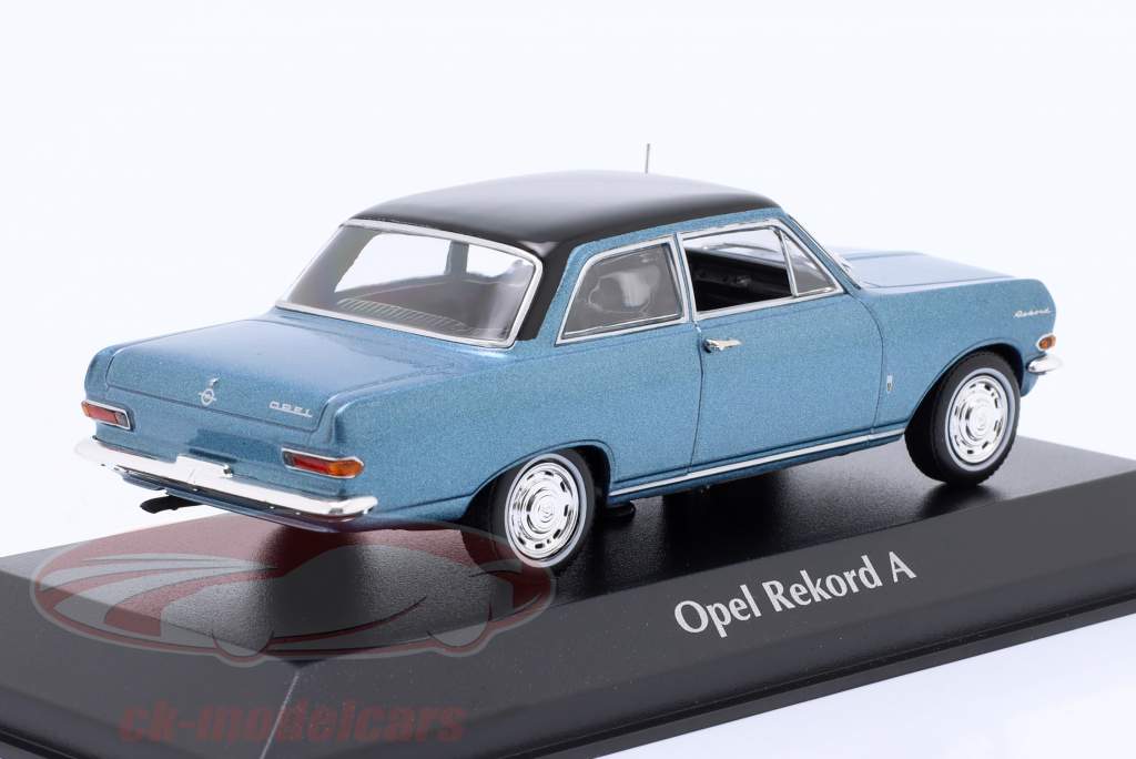 Opel Rekord A year 1962 blue metallic / black 1:43 Minichamps