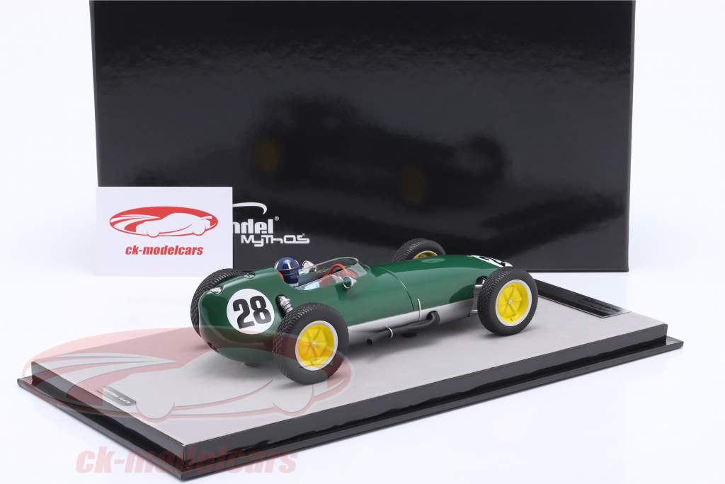 Graham Hill Lotus 16 #28 Brits GP formule 1 1959 1:18 Tecnomodel