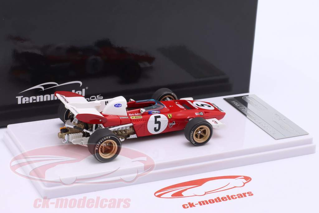 Mario Andretti Ferrari 312B2 #5 4th Allemagne GP formule 1 1971 1:43 Tecnomodel