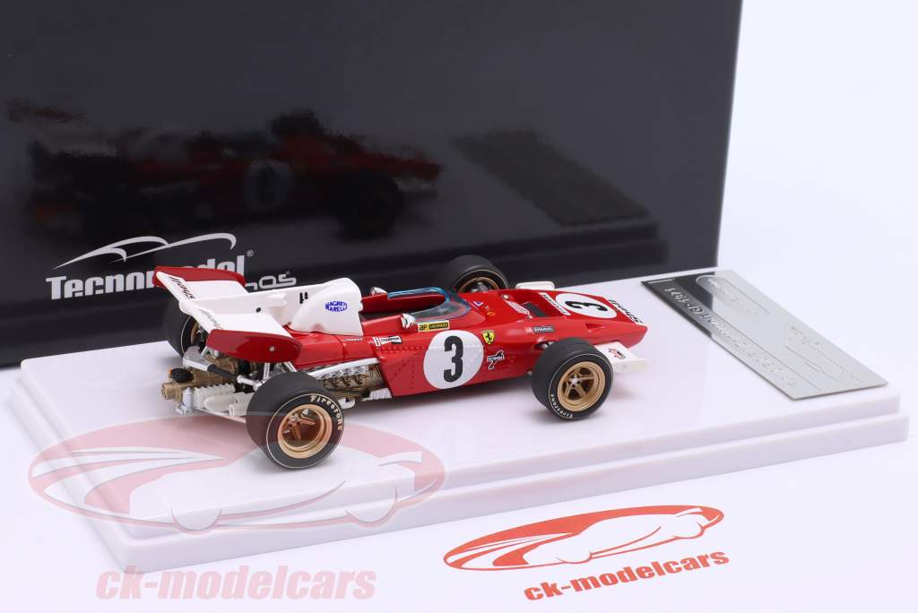 Clay Regazzoni Ferrari 312B2 #3 3ro Países Bajos GP fórmula 1 1971 1:43 Tecnomodel