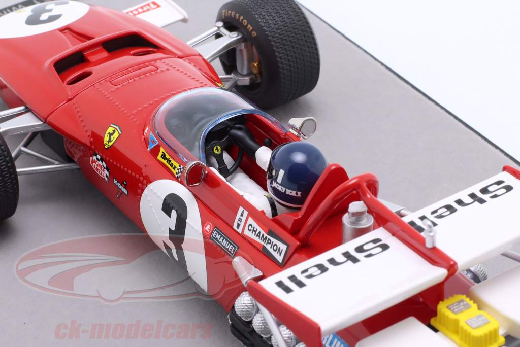 Jacky Ickx Ferrari 312B #3 ganhador México GP Fórmula 1 1970 1:18 Tecnomodel