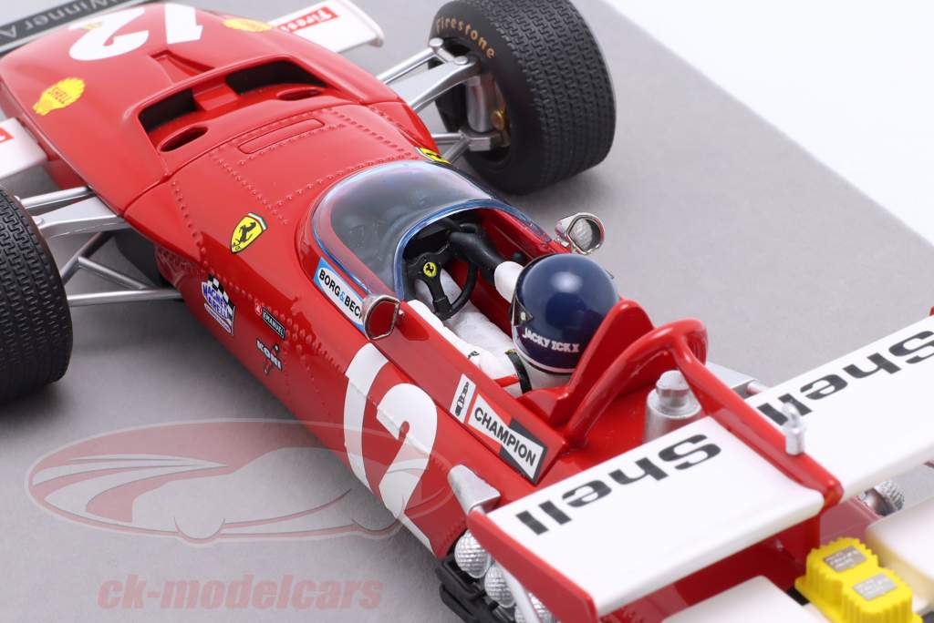 Jacky Ickx Ferrari 312B #12 勝者 オーストリア GP 方式 1 1970 1:18 Tecnomodel