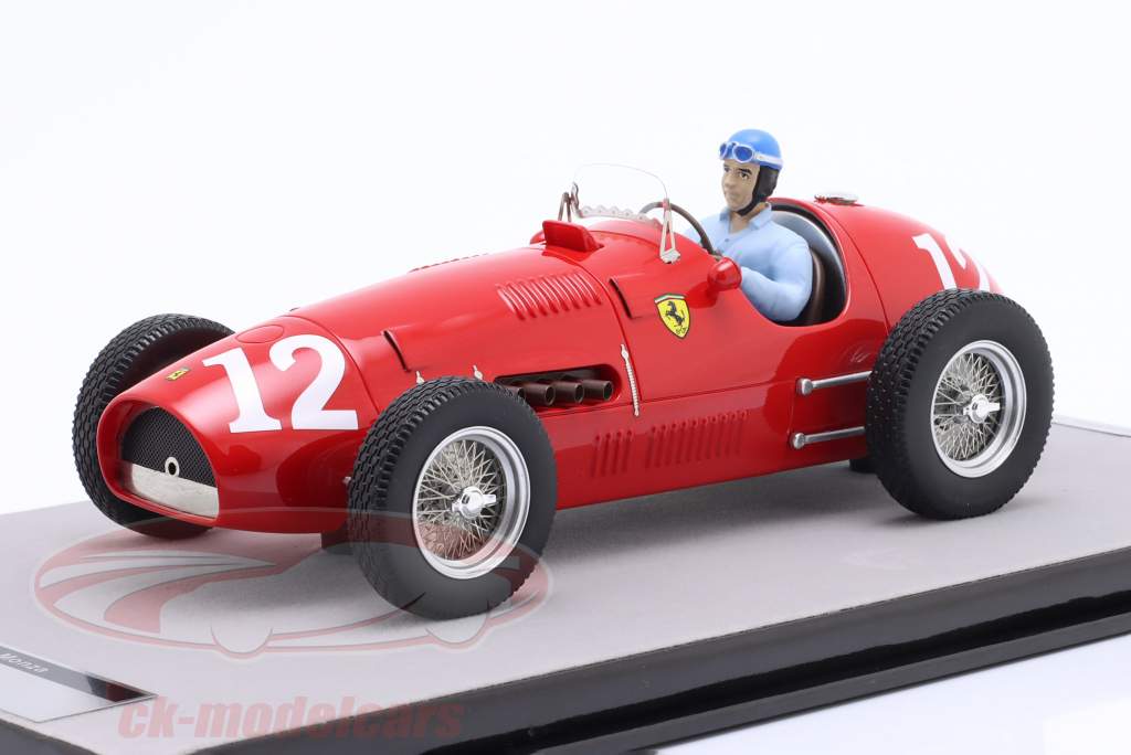 A. Ascari Ferrari 500 F2 #12 世界冠军 意大利 GP 公式 1 1952 1:18 Tecnomodel