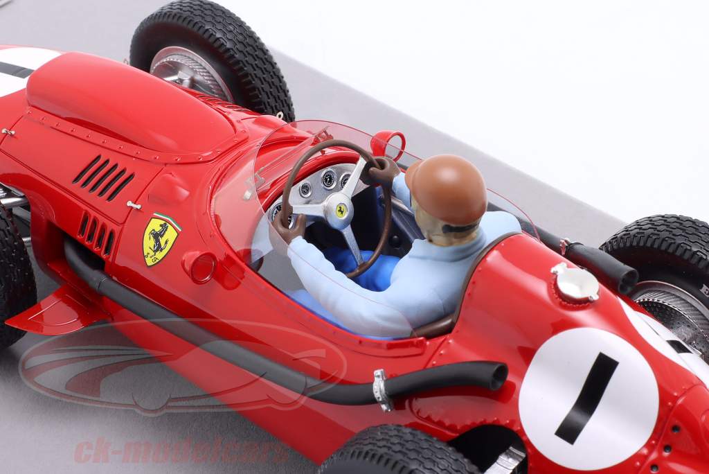 Peter Collins Ferrari 246 #1 победитель британский GP формула 1 1958 1:18 Tecnomodel