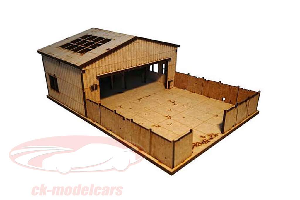 officine box auto diorama 1:64 Sjo-Cal
