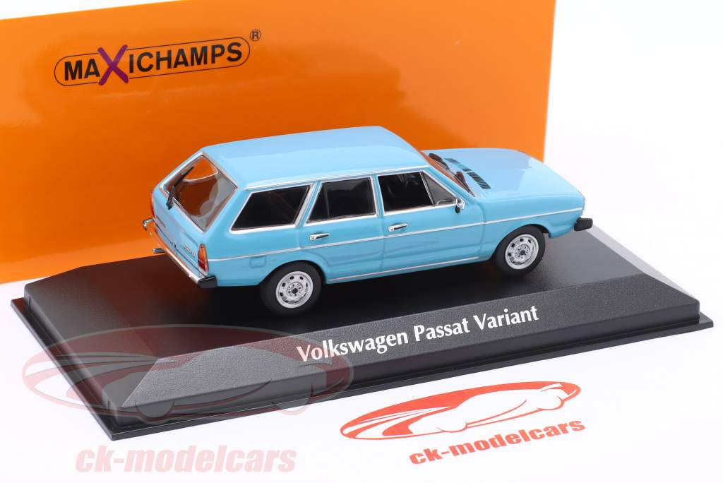 Volkswagen VW Passat Variant Año de construcción 1975 azul 1:43 Minichamps