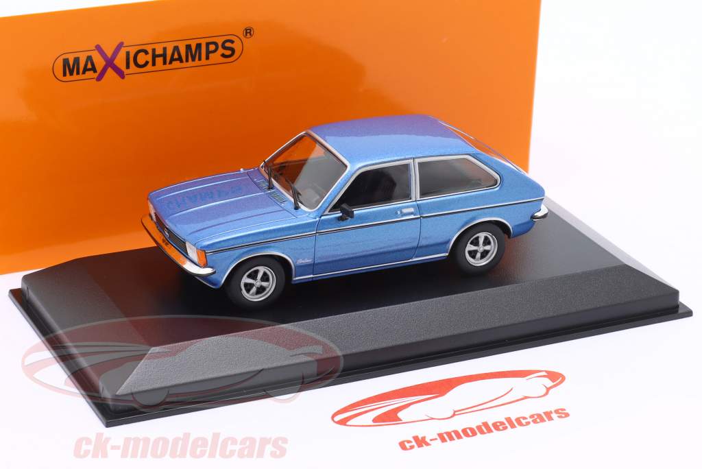 Opel Kadett C City Bouwjaar 1978 blauw 1:43 Minichamps