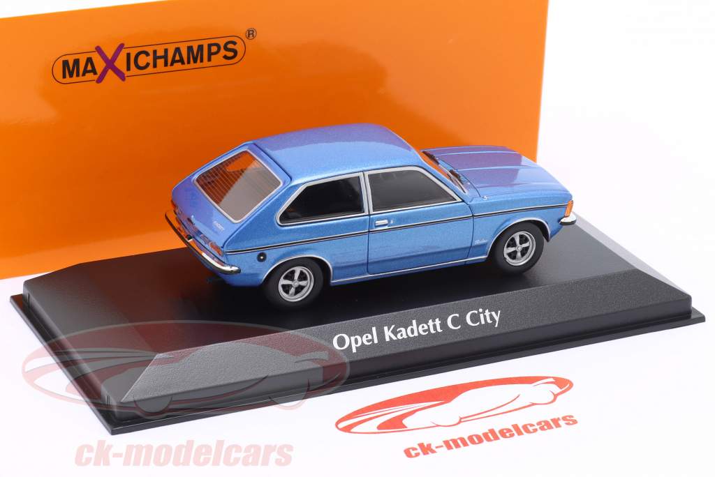 Opel Kadett C City Год постройки 1978 синий 1:43 Minichamps