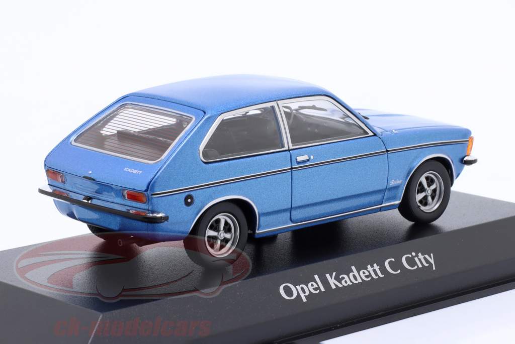 Opel Kadett C City Год постройки 1978 синий 1:43 Minichamps