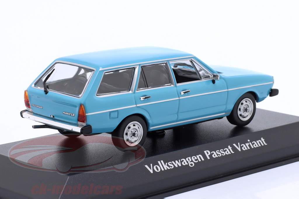 Volkswagen VW Passat Variant Année de construction 1975 bleu 1:43 Minichamps