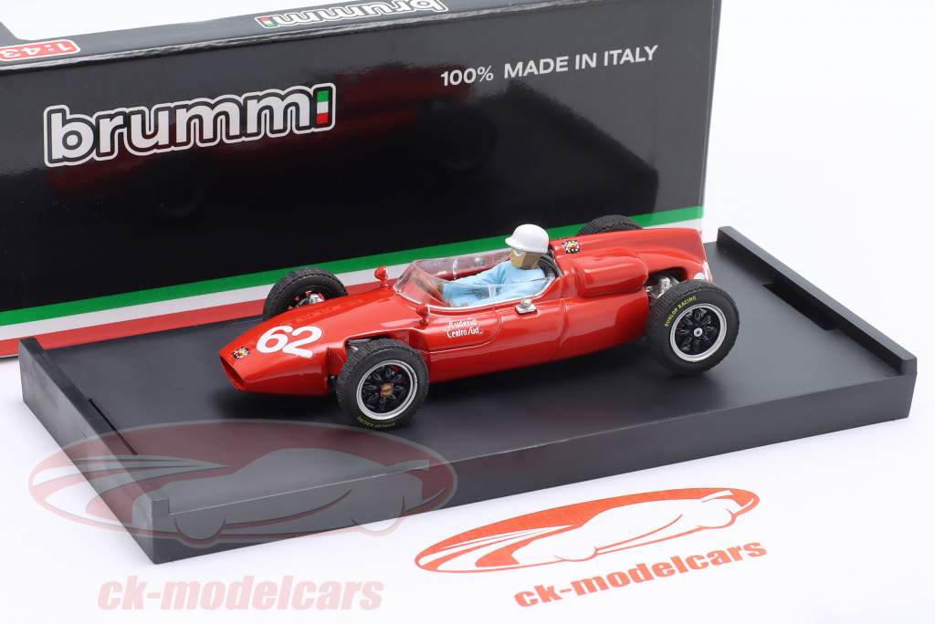 Lorenzo Bandini Cooper T53 #62 Italia GP fórmula 1 1961 con figura del conductor 1:43 Brumm