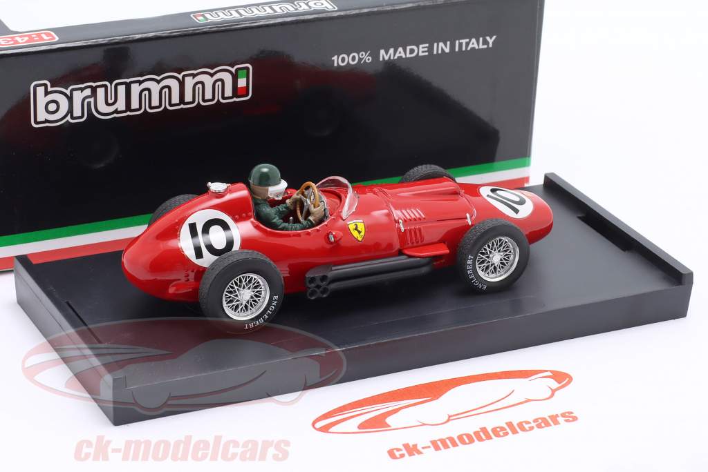 M. Hawthorn Ferrari 801 #10 3° Britannico GP formula 1 1957 con figura del conducente 1:43 Brumm