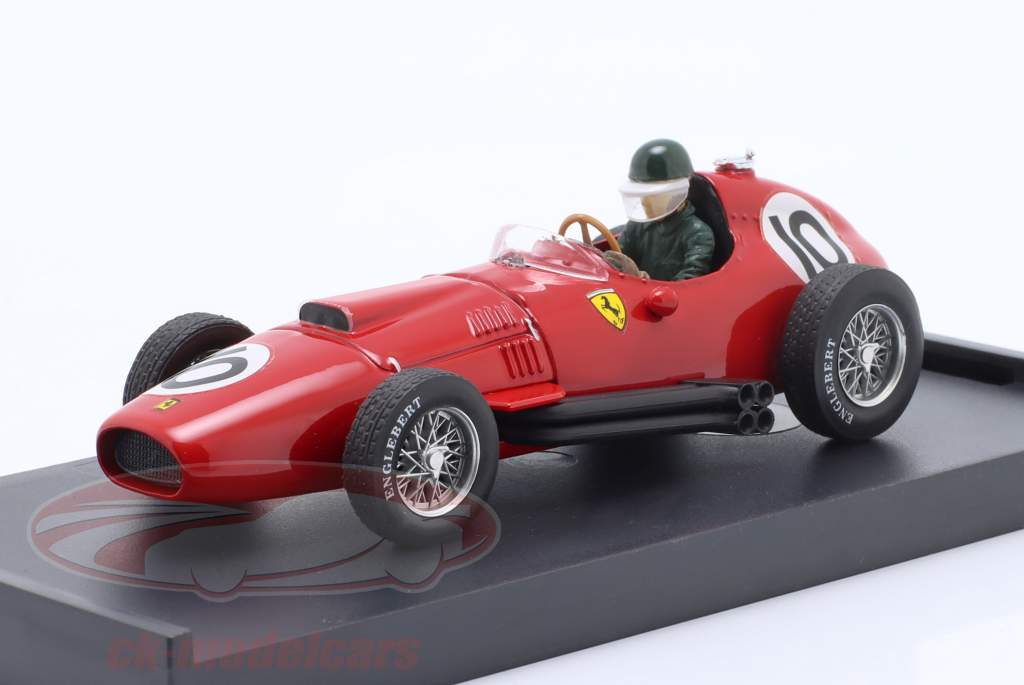 M. Hawthorn Ferrari 801 #10 3e Brits GP formule 1 1957 met bestuurder figuur 1:43 Brumm