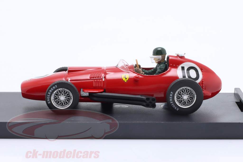 M. Hawthorn Ferrari 801 #10 3º Britânico GP Fórmula 1 1957 com figura do motorista 1:43 Brumm