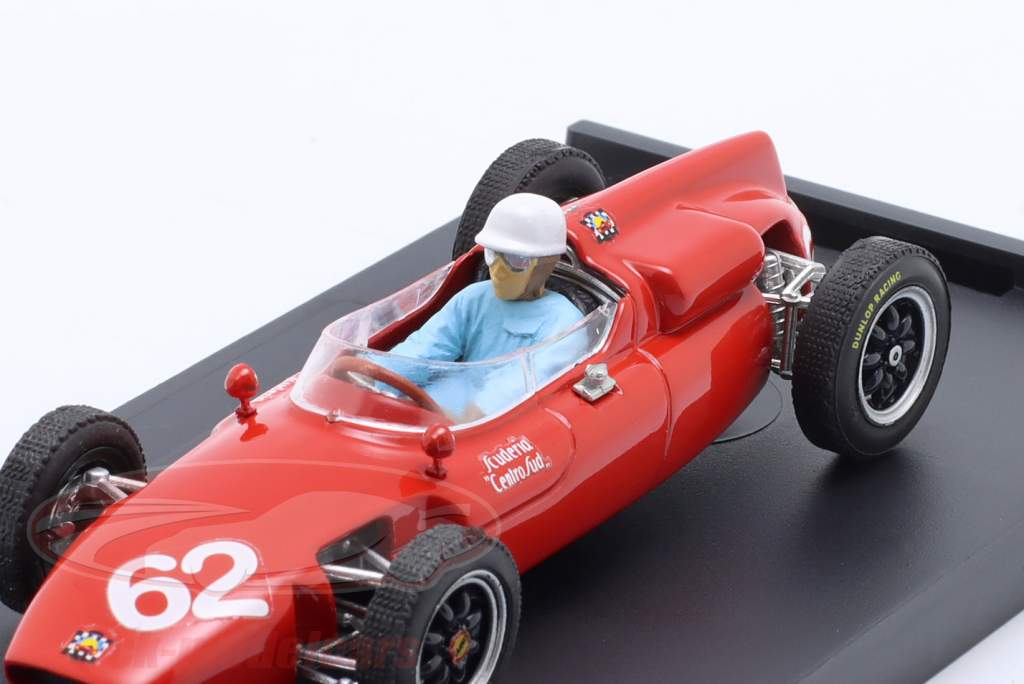 Lorenzo Bandini Cooper T53 #62 Italië GP formule 1 1961 met bestuurder figuur 1:43 Brumm
