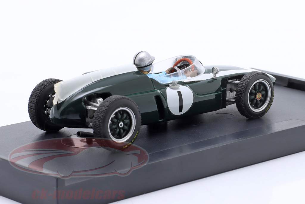 J. Brabham Cooper T53 #1 gagnant Britanique GP formule 1 Champion du monde 1960   Figur 1:43 Brumm