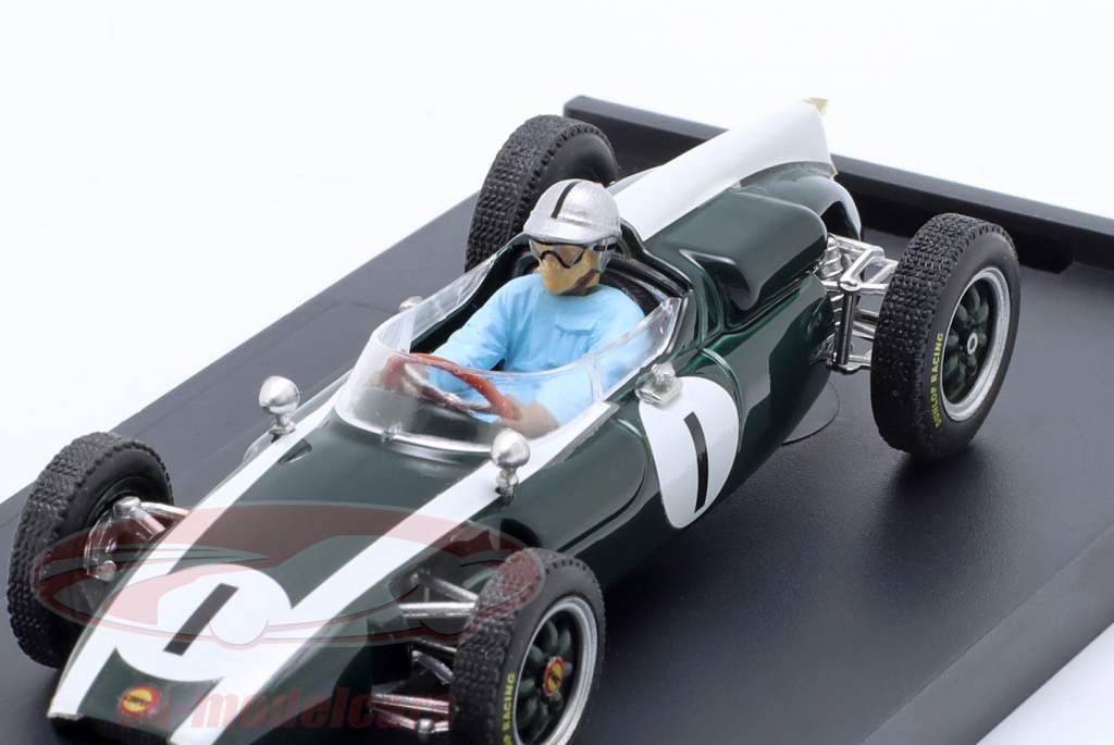 J. Brabham Cooper T53 #1 gagnant Britanique GP formule 1 Champion du monde 1960   Figur 1:43 Brumm