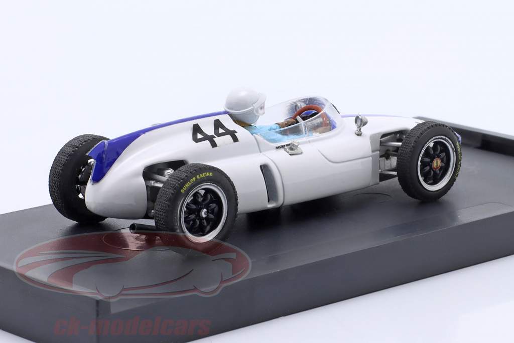Masten Gregory Cooper T53 #44 Belgien GP formel 1 1961 med førerfigur 1:43 Brumm