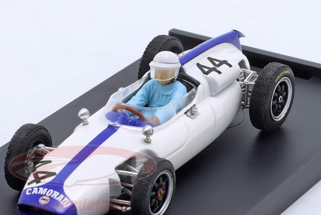 Masten Gregory Cooper T53 #44 Belgique GP formule 1 1961 avec figurine de conducteur 1:43 Brumm