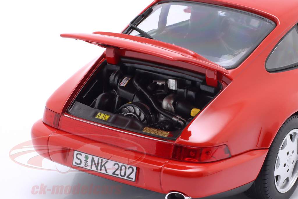 Porsche 911 (964) Carrera 2 Anno di costruzione 1990 rosso 1:18 Norev