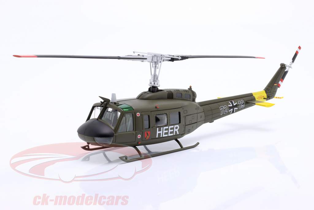 Bell UH 1D helikopter Duits leger Bundeswehr "Heer" groente 1:35 Schuco