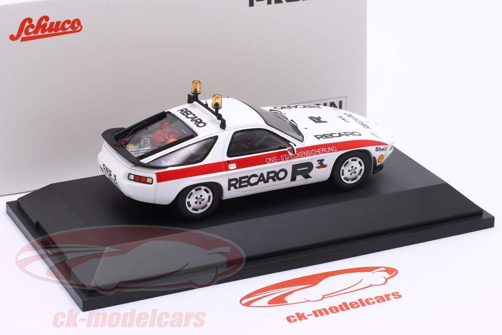 Porsche 928 S ONS Safety Car 白色的 / 红色的 1:43 Schuco