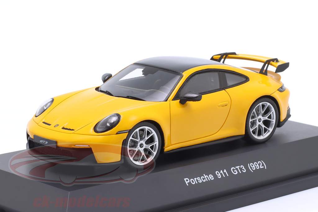 Porsche 911 (992) GT3 Año de construcción 2021 amarillo 1:43 Schuco