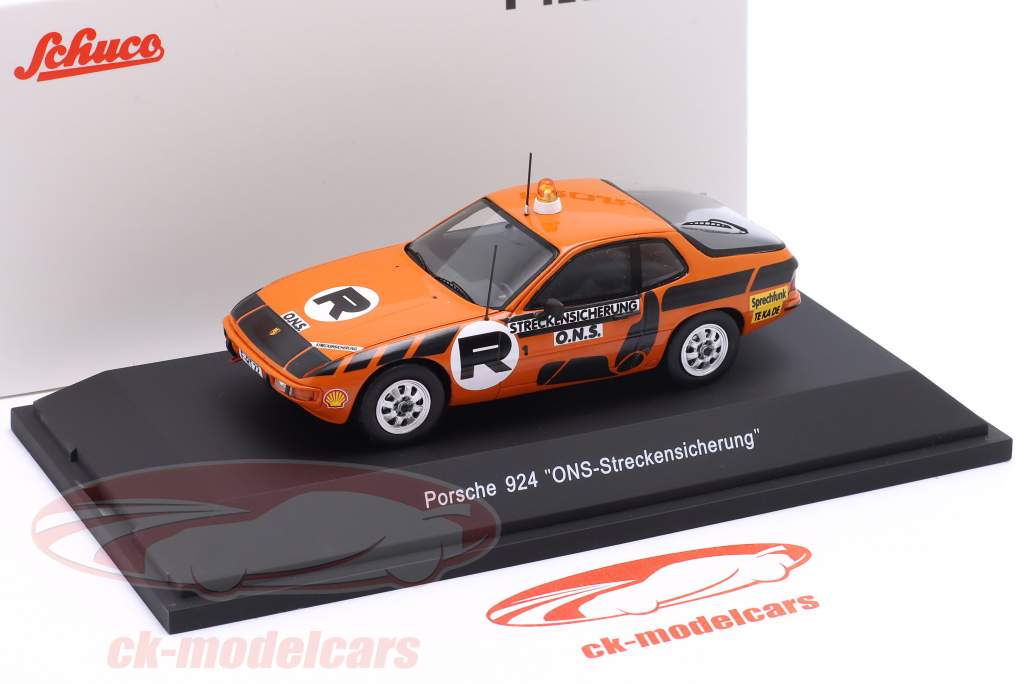 Porsche 924 ONS Safety Car orange / black 1:43 Schuco