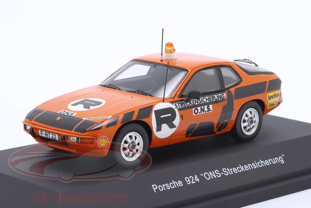 Porsche 924 ONS Safety Car laranja / preto 1:43 Schuco