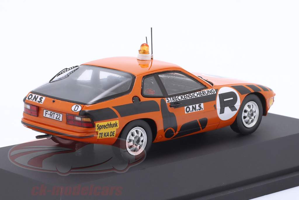 Porsche 924 ONS Safety Car laranja / preto 1:43 Schuco