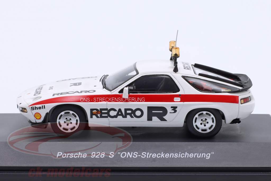 Porsche 928 S ONS Safety Car white / red 1:43 Schuco