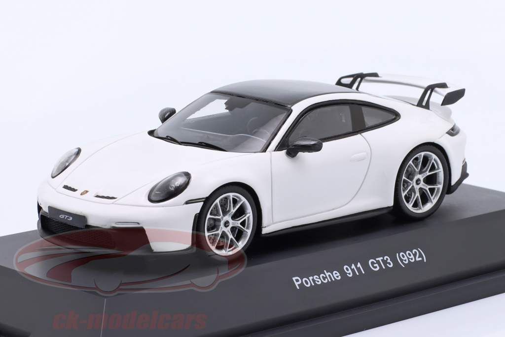 Porsche 911 (992) GT3 year 2021 white 1:43 Schuco