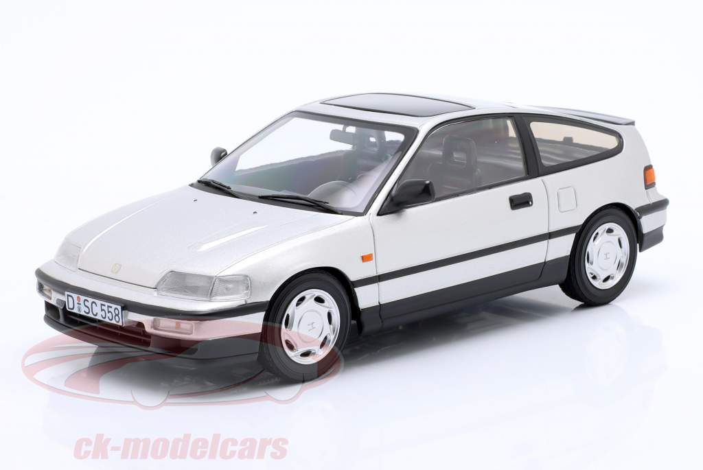 Honda CRX ano de construção 1990 prata 1:18 Norev