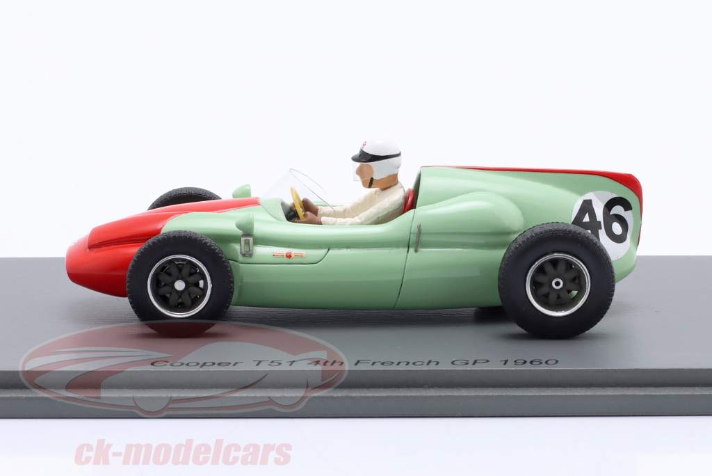 Henry Taylor Cooper T51 #46 4位 フランス語 GP 方式 1 1960 1:43 Spark