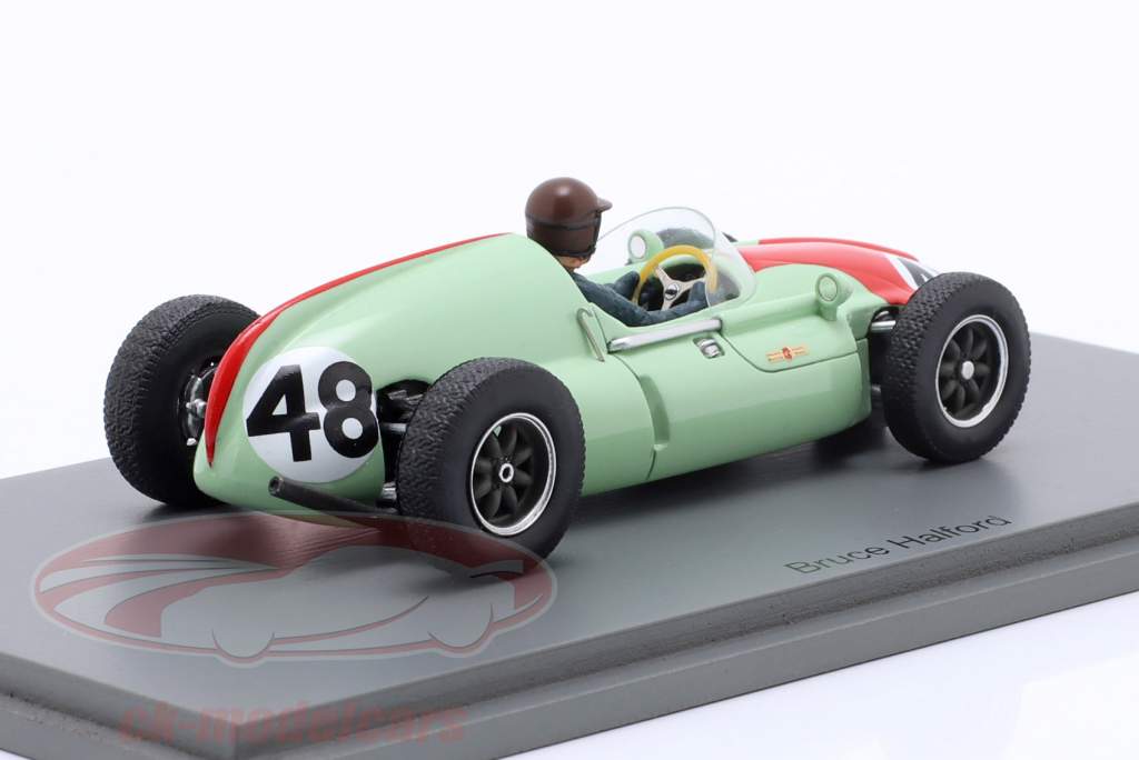 Bruce Halford Cooper T51 #48 8º Francês GP Fórmula 1 1960 1:43 Spark