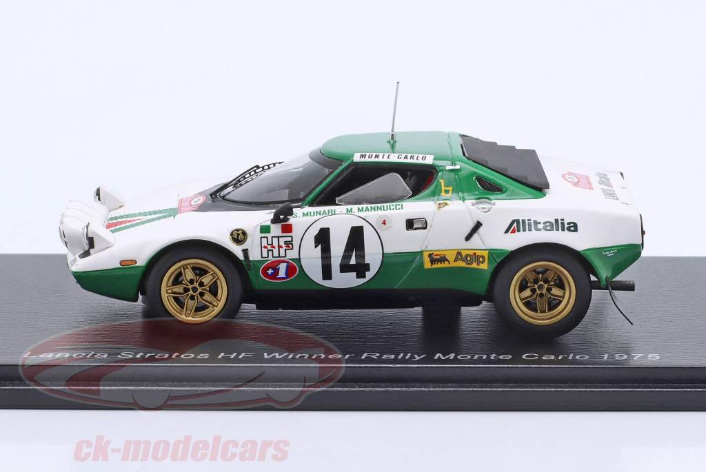Lancia Stratos HF #14 Sieger Rallye Monte Carlo 1975 Munari, Manucci 1:43 Spark