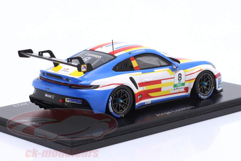 Porsche 911 GT3 Cup #8 Porsche Carrera Cup Italy 2022 J. Lorenzo 1:43 Spark