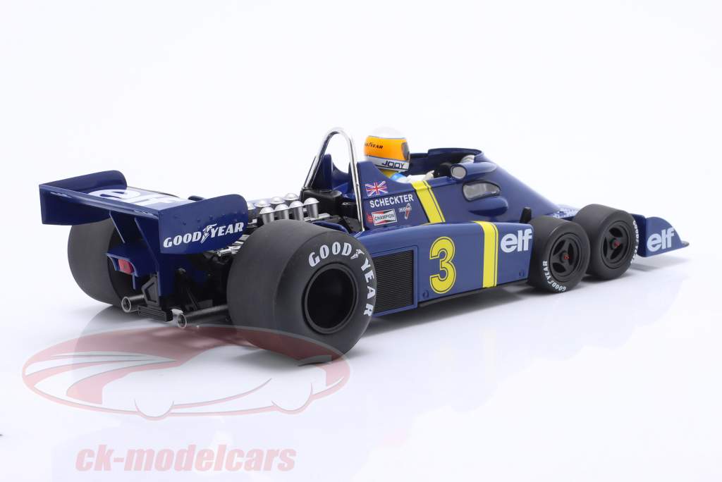 Jody Scheckter Tyrrell P34-2 #3 ganador Suecia GP fórmula 1 1976 1:18 MCG