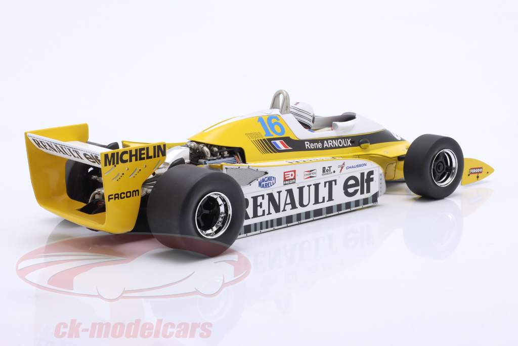 Rene Arnoux Renault RS10 #16 2e Groot Brittanië GP formule 1 1979 1:18 MCG