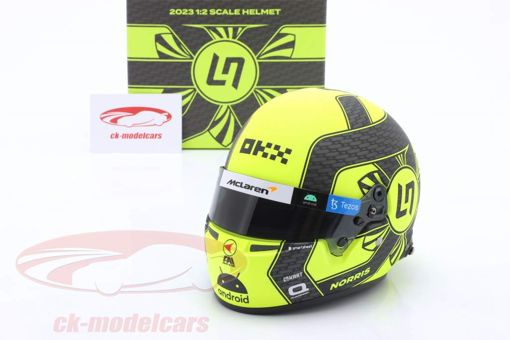 Casque Miniature Lando Norris McLaren GP Autriche 2020 - Spark 1/5 - Pièce De Collection F1