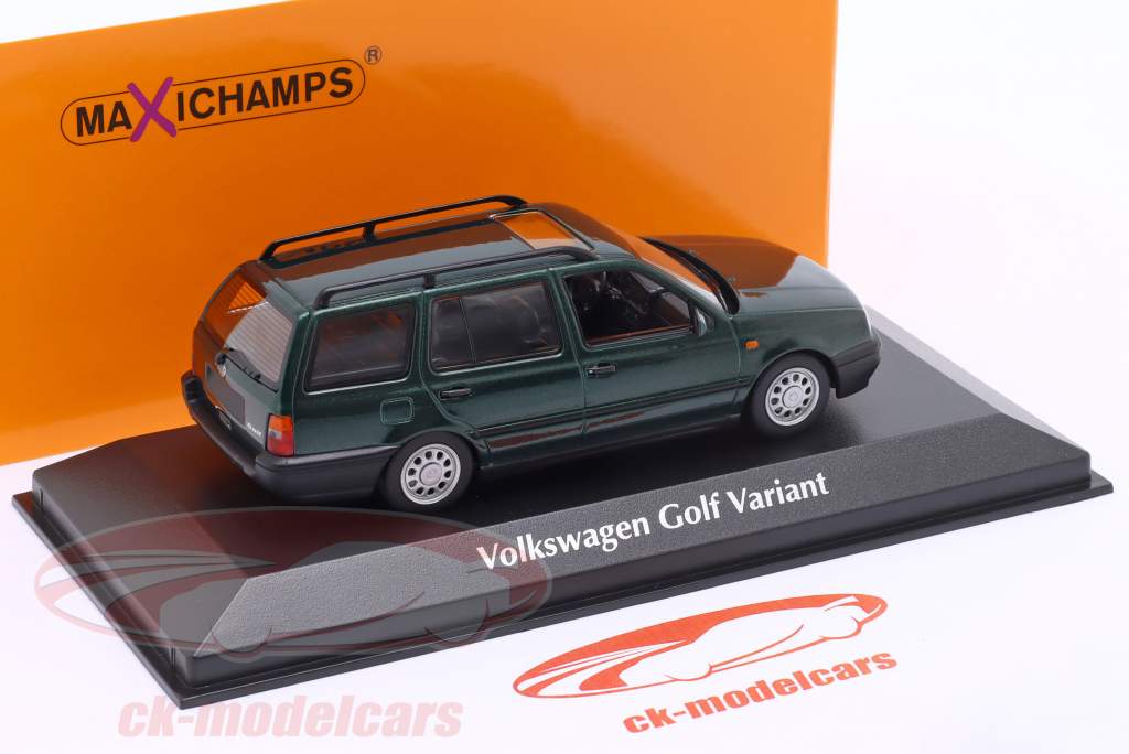 Volkswagen VW Golf III Variant Baujahr 1997 dunkelgrün metallic 1:43 Minichamps